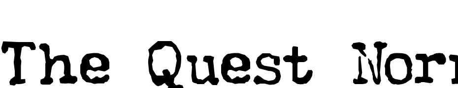 The Quest Normal Font Download Free